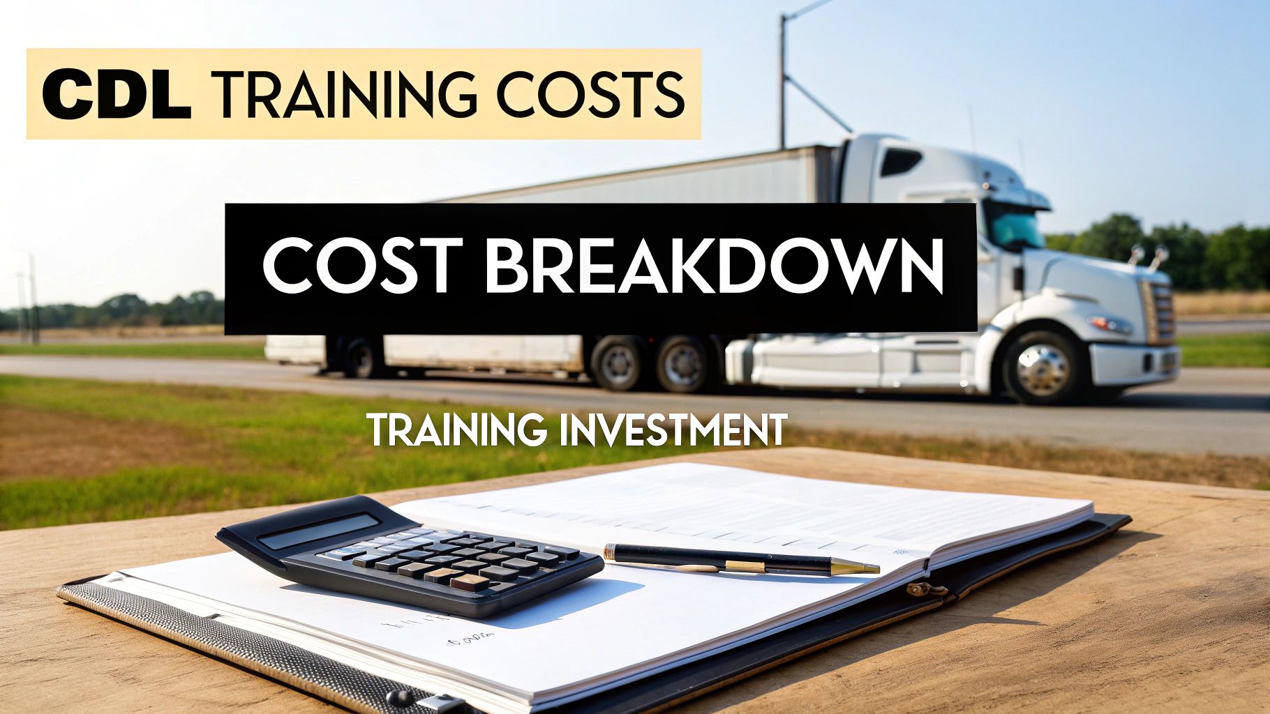 Truck Driver Training Cost Explained